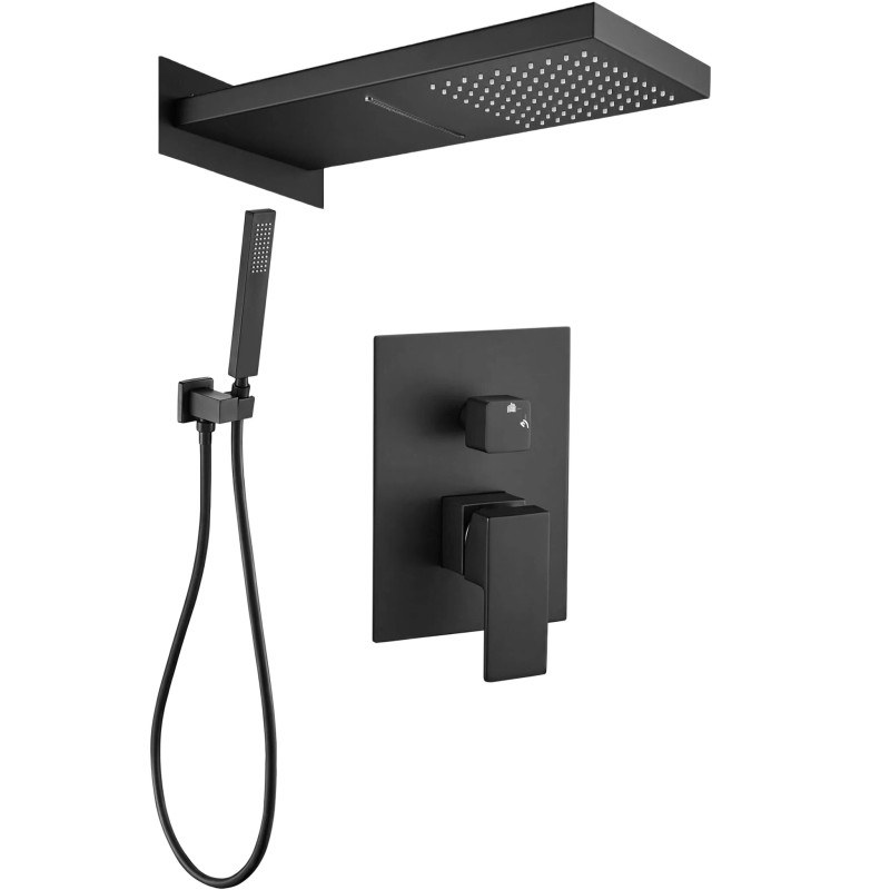 Helt koppar inbyggt duschsystem