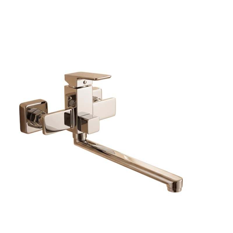 Wall-Mounted Brass Bathtub Faucet